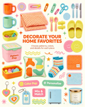 Custom DIY Home Decor Craft Kit | Mix & Match Color Pop Personalize Household Accessories Set