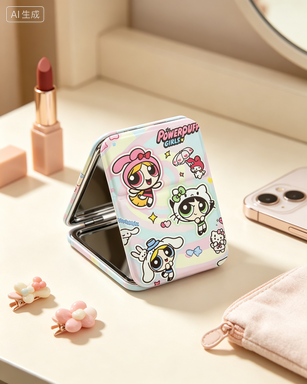 Cute Cartoon Compact Mirror